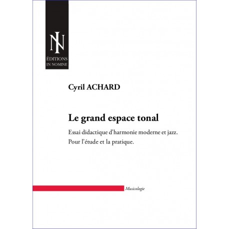 Le grand espace tonal - 1ère de couverture