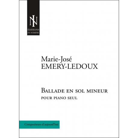 Ballade en sol mineur : 4ème de couverture