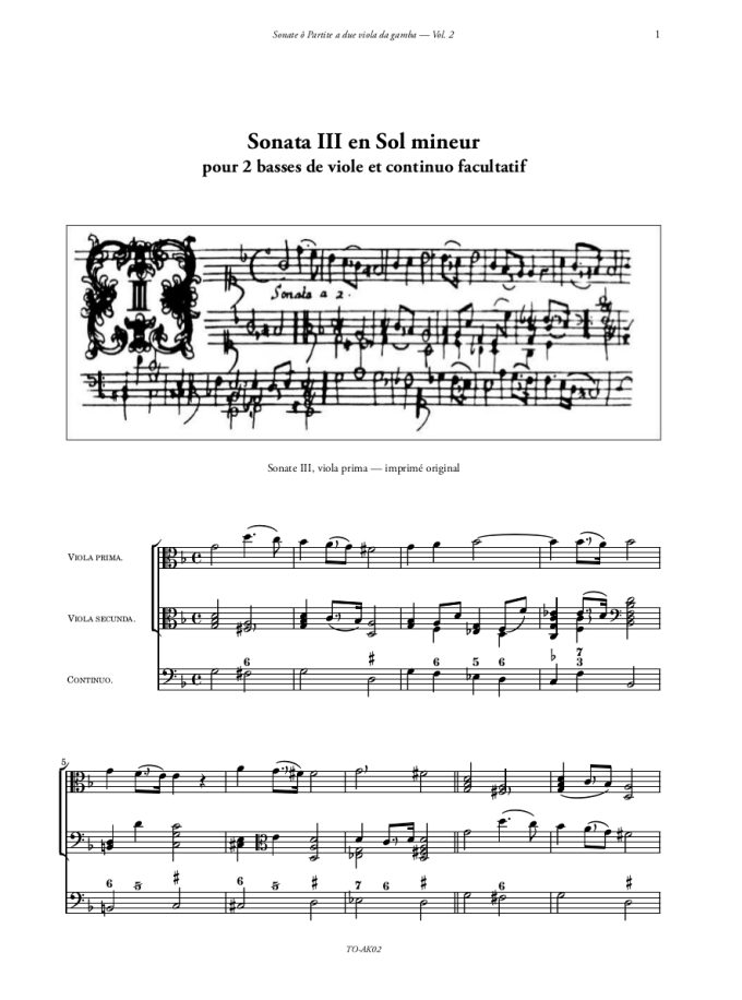 SONATE Ô PARTITE A DUE VIOLA DA GAMBA (VOL.2) – Image 2