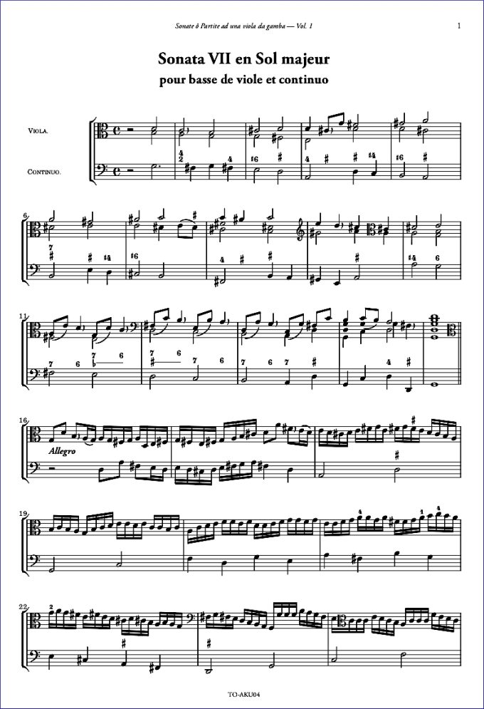 SONATE Ô PARTITE AD UNA VIOLA DA GAMBA (VOL.1) – Image 2