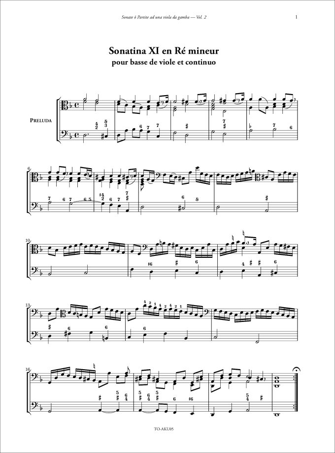 SONATE Ô PARTITE AD UNA VIOLA DA GAMBA (VOL. 2) – Image 2