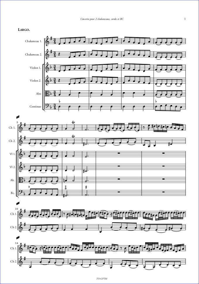 CONCERTO EN RÉ MINEUR TWV 52:d1 – Image 2