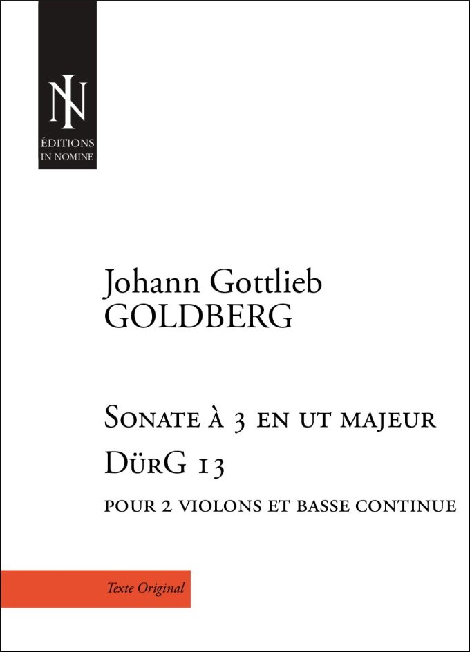 SONATE A3 EN UT MAJEUR DürG 13