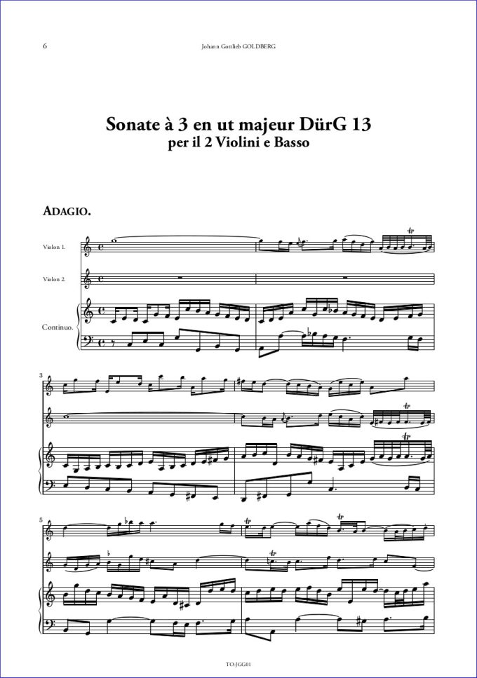 SONATE A3 EN UT MAJEUR DürG 13 – Image 2
